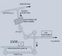 Pulse para un mapa ampliado